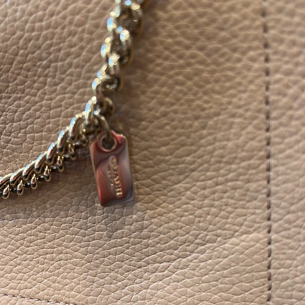 Coach XL wristlet pouch. NWTS golden beige Authentic - Picture 12 of 14